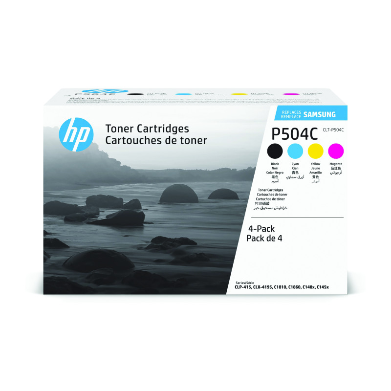 HP+CLT-P504C+Original+Laser+Toner+Cartridge+High+Yield+CMYK+4-pack+SU400A