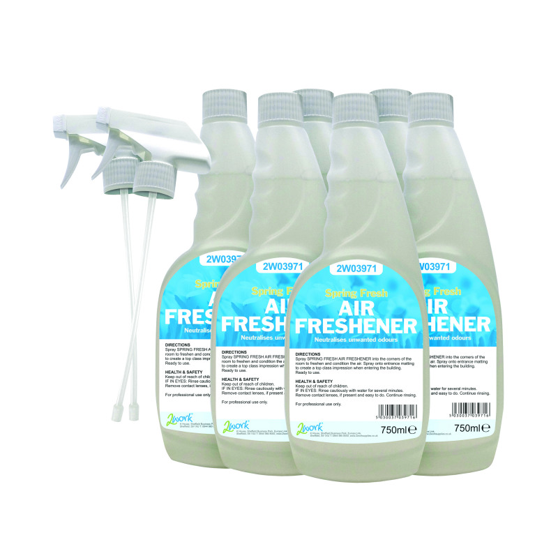 2Work+Spring+Air+Freshener+Trigger+Spray+750ml+%28Pack+of+6%29+2W07248