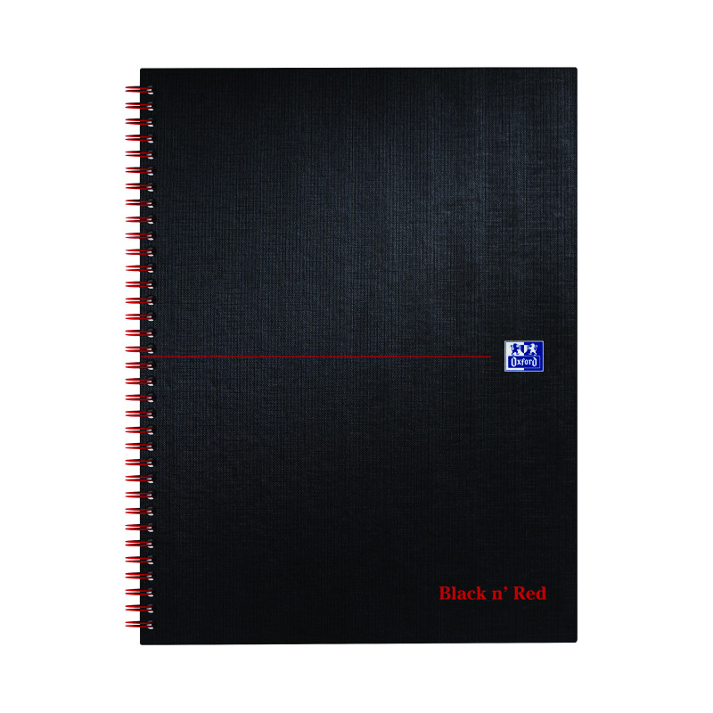Black+n%26apos%3B+Red+Wirebound+Smart+Ruled+Hardback+Notebook+140+Pages+A4%2B+%28Pack+of+5%29+100080218