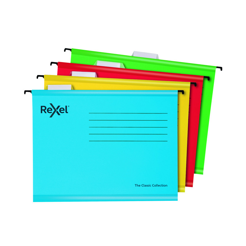 Rexel+Classic+Suspension+Files+A4+Assorted+%28Pack+of+10%29+2115585