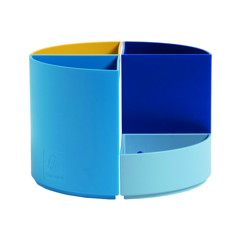 Exacompta+Bee+Blue+The+Quarter+Desk+Tidy+Recycled+Assorted+68202D+EA