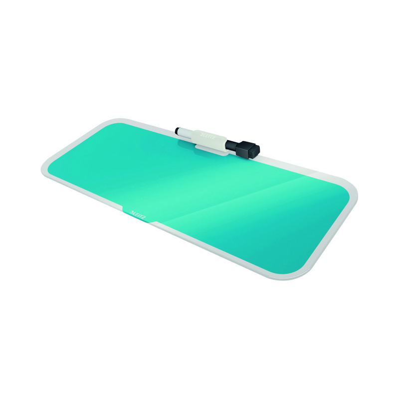 Leitz+Cosy+Glass+Drywipe+Desktop+Whiteboard+Pad+Calm+Blue+52690061