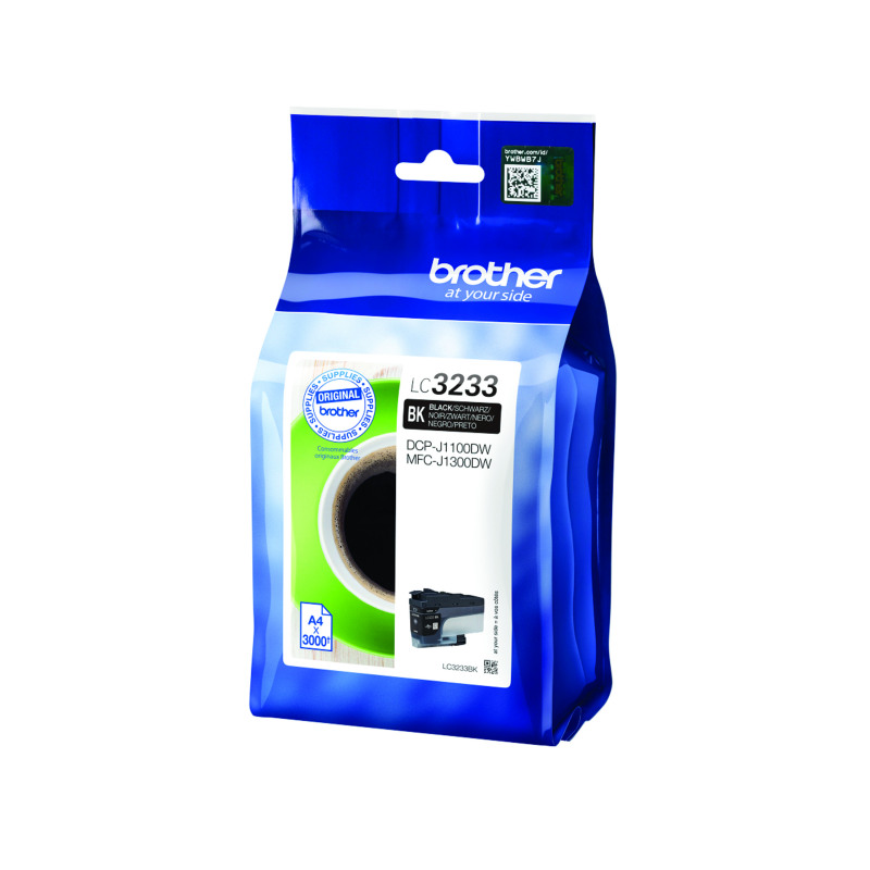 Brother+LC3233BK+Inkjet+Cartridge+High+Yield+Black+LC3233BK