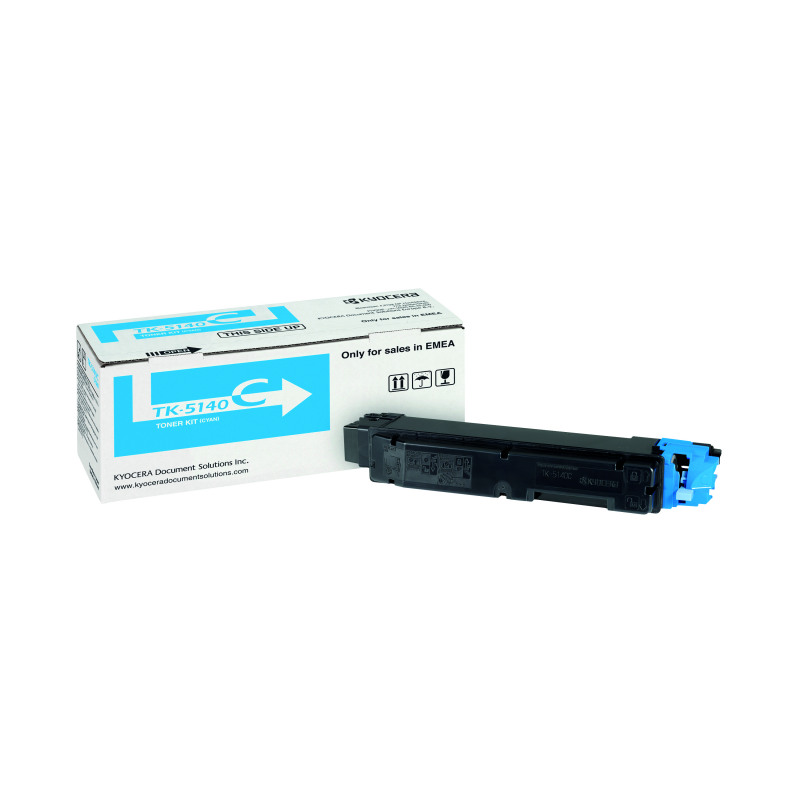 Kyocera+TK5140C+Toner+Cartridge+Cyan+TK-5140C