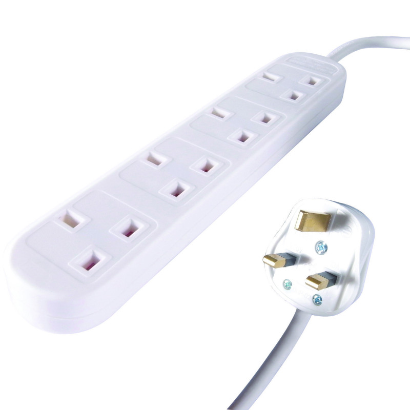 Connekt+Gear+UK+4-Way+Mains+Power+Extension+Block+10m+27-4100