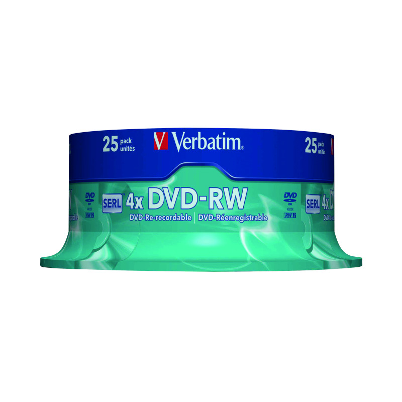 Verbatim+DVD-RW+4x+Non-Printable+4x+4.7GB+%28Pack+of+25%29+43639