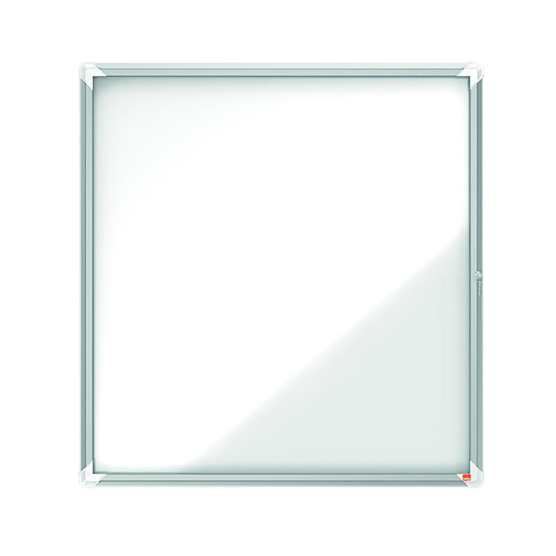 Nobo+Premium+Plus+Outdoor+Magnetic+Lockable+Notice+Board+923x969x43mm+12xA4+1902581