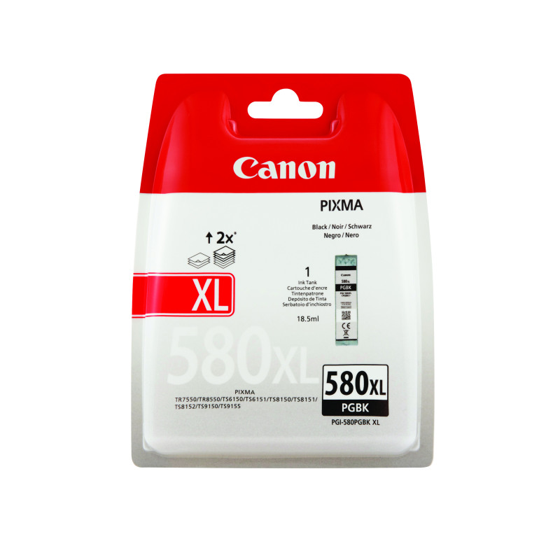 Canon+PGI-580XL+Ink+Cartridge+High+Yield+Pigment+Black+2024C001