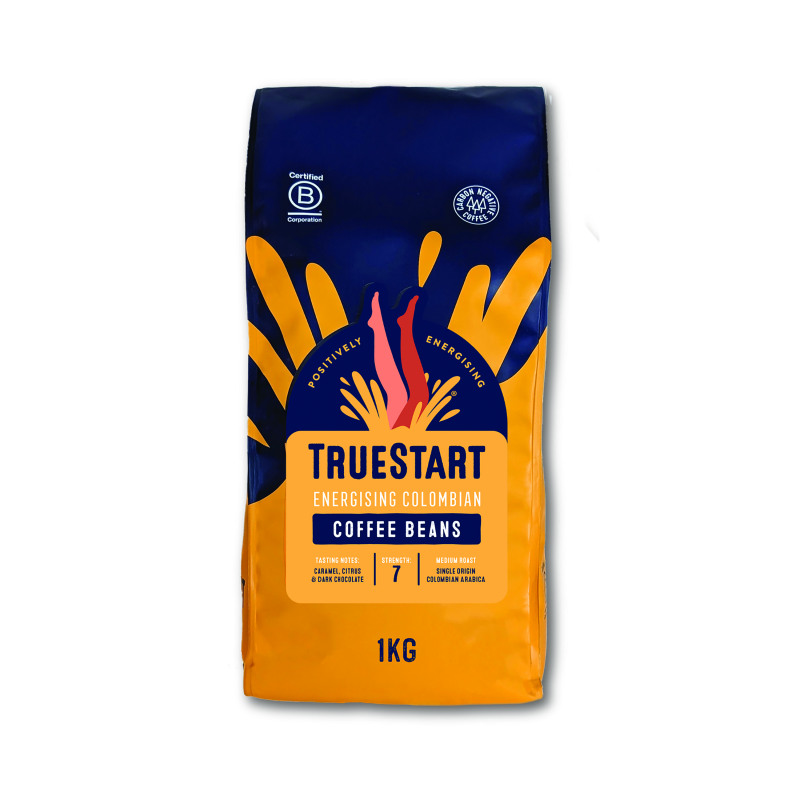 Truestart+Energising+Colombian+Coffee+Beans+1kg+HBECBE1KG