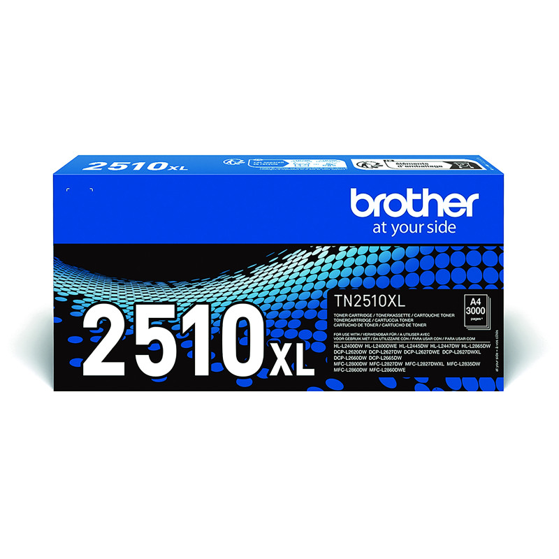 Brother+TN-2510XL+Toner+Cartridge+High+Yield+Black+TN2510XL