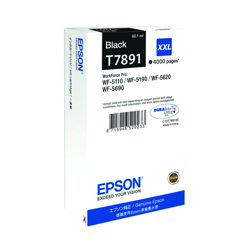 Epson+T7891+DURABrite+Ultra+Ink+Cartridge+Extra+High+Yield+Black+C13T789140