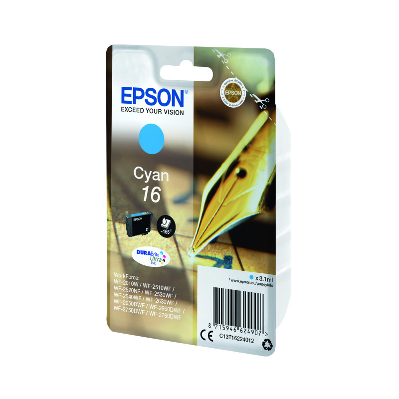 Epson+16+Pen+and+Crossword+DURABrite+Ultra+Ink+Cartridge+Cyan+C13T16224012