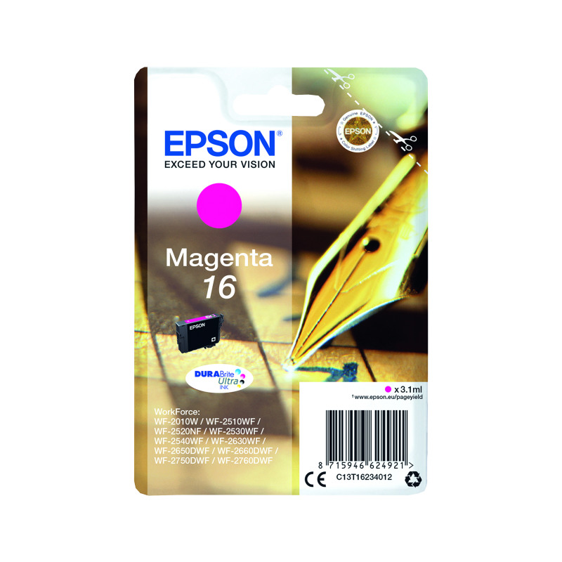 Epson+16+Pen+and+Crossword+DURABrite+Ultra+Ink+Cartridge+Magenta+C13T16234012