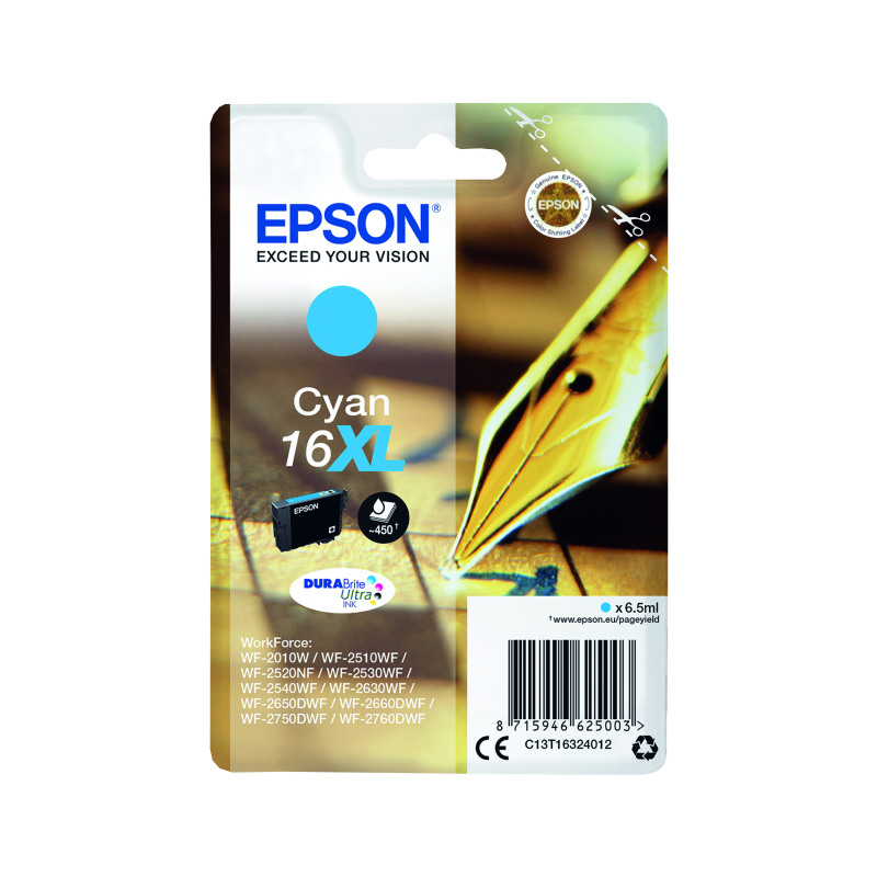 Epson+16XL+Pen+and+Crossword+DURABrite+Ultra+Ink+Cartridge+High+Yield+Cyan+C13T16324012