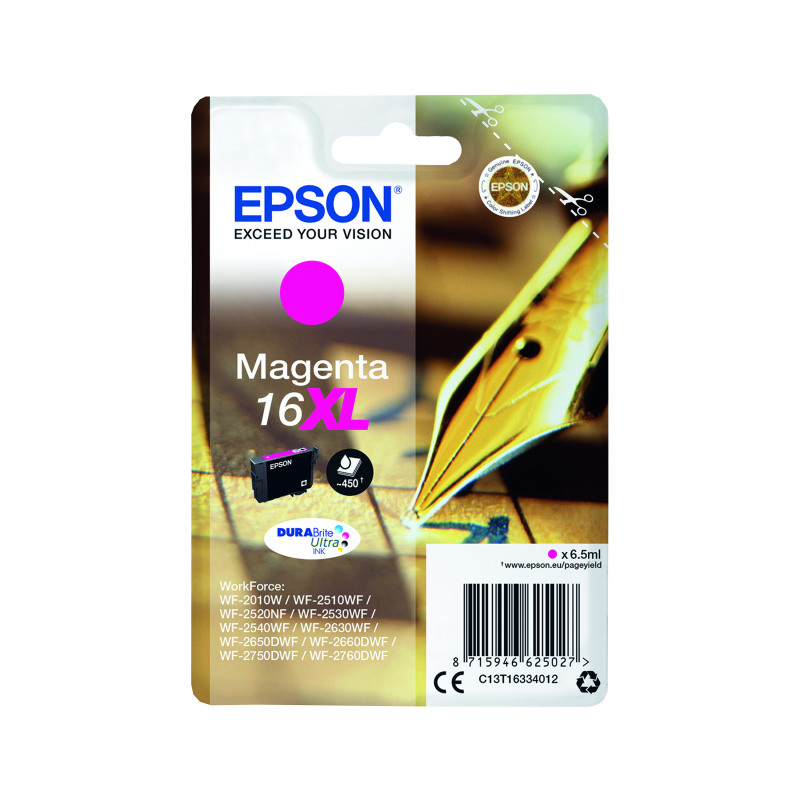 Epson+16XL+Pen+and+Crossword+DURABrite+Ultra+Ink+Cartridge+High+Yield+Magenta+C13T16334012