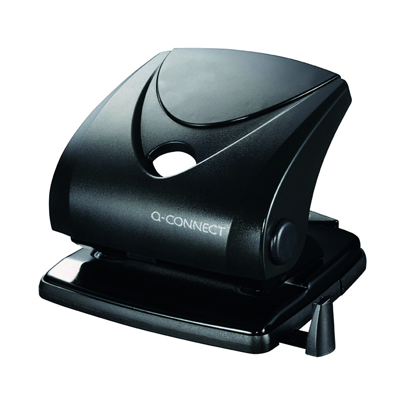 Q-Connect+Standard+Duty+Hole+Punch+30+Sheet+Black+827P