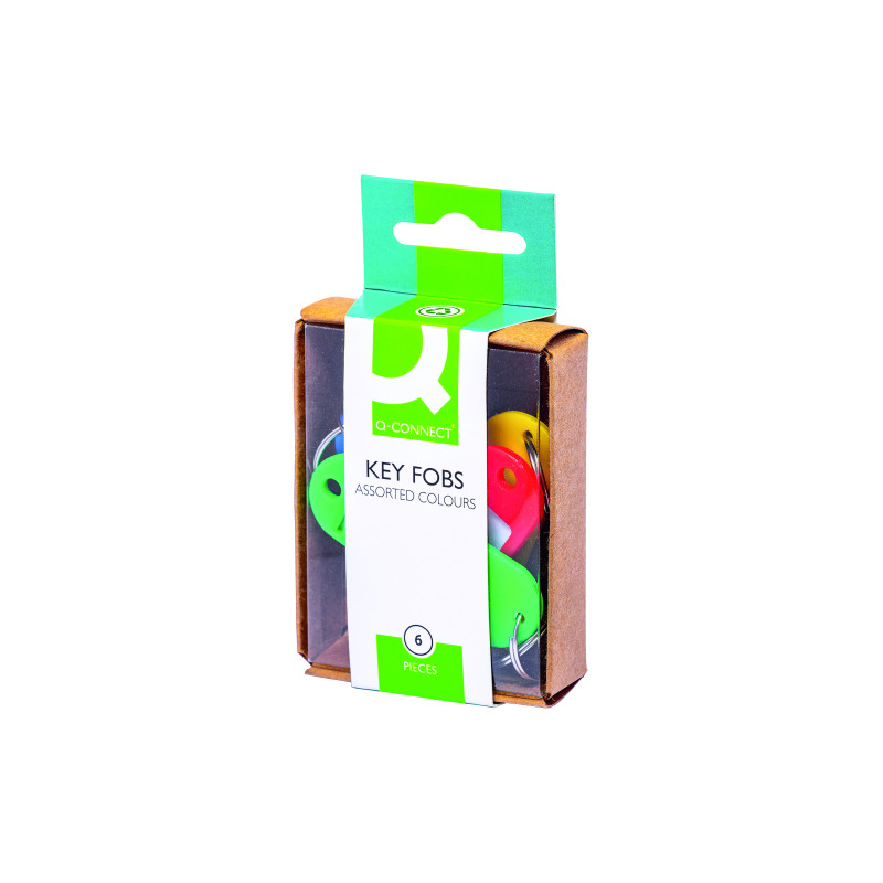 Q-Connect+Key+Fobs+6+Assorted+%2810+Pack%29+KF02036Q