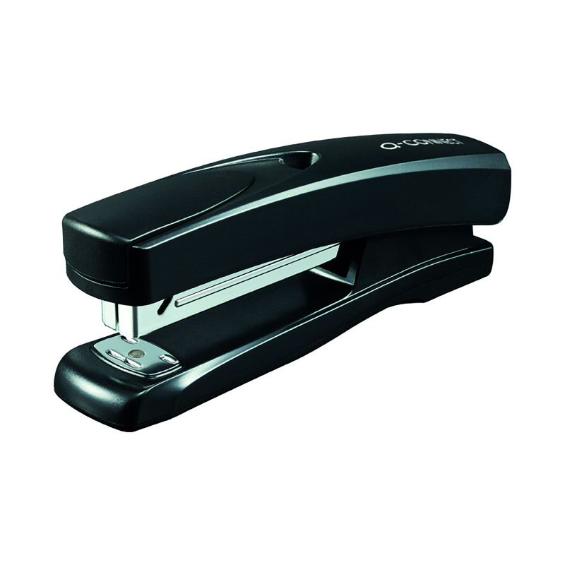Q-Connect+Full+Strip+Plastic+Stapler+Black+KF01057
