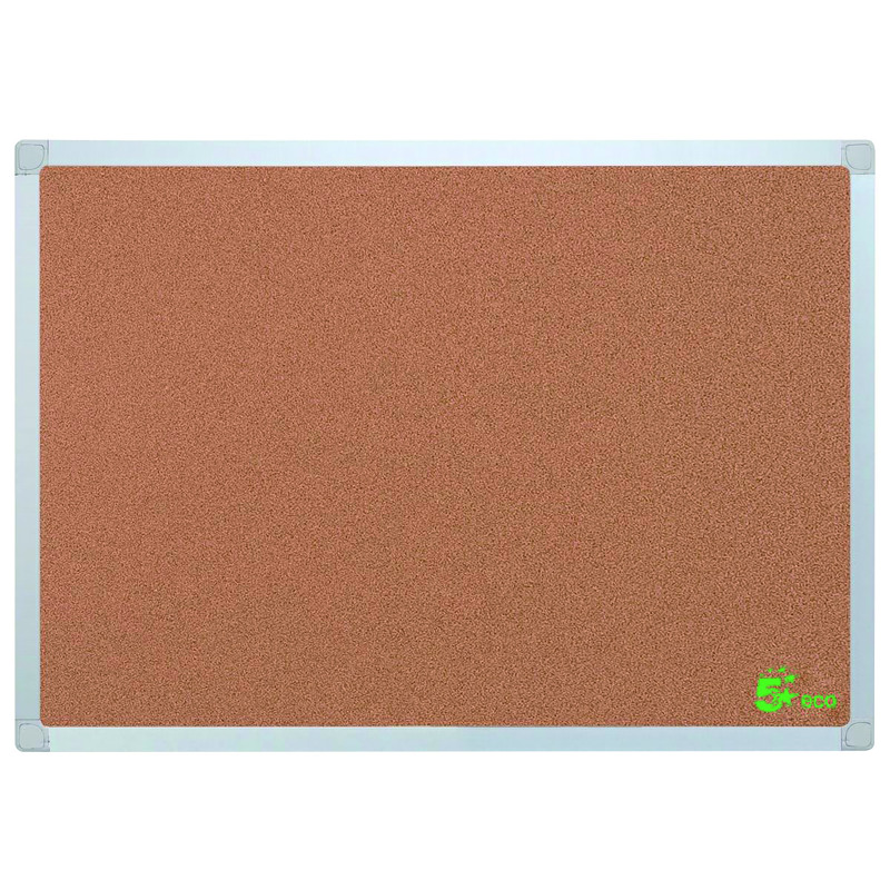 5+Star+Office+Cork+Board+with+Wall+Fixing+Kit+Aluminium+Frame+1200x900mm