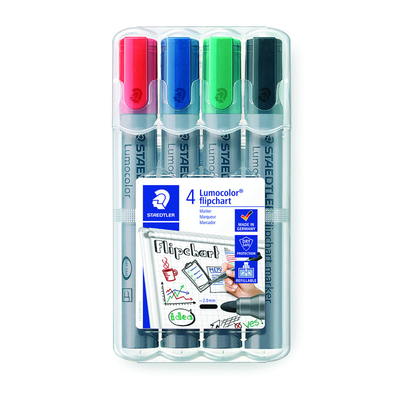 Staedtler+Flipchart+Marker+Assorted+%284+Pack%29+356+WP4