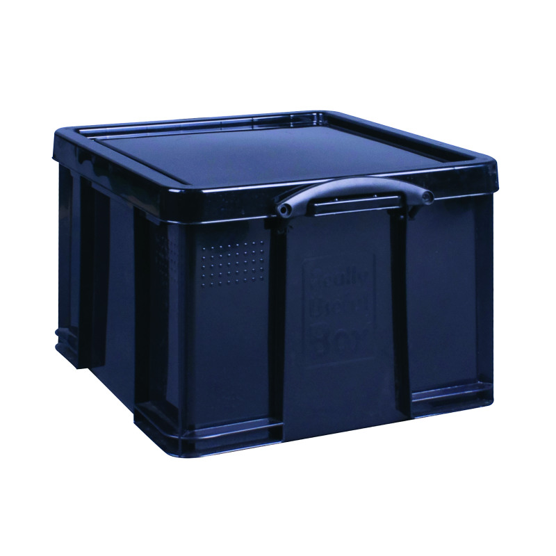 Really+Useful+42L+Recycled+Plastic+Storage+Box+Black+42Black+R