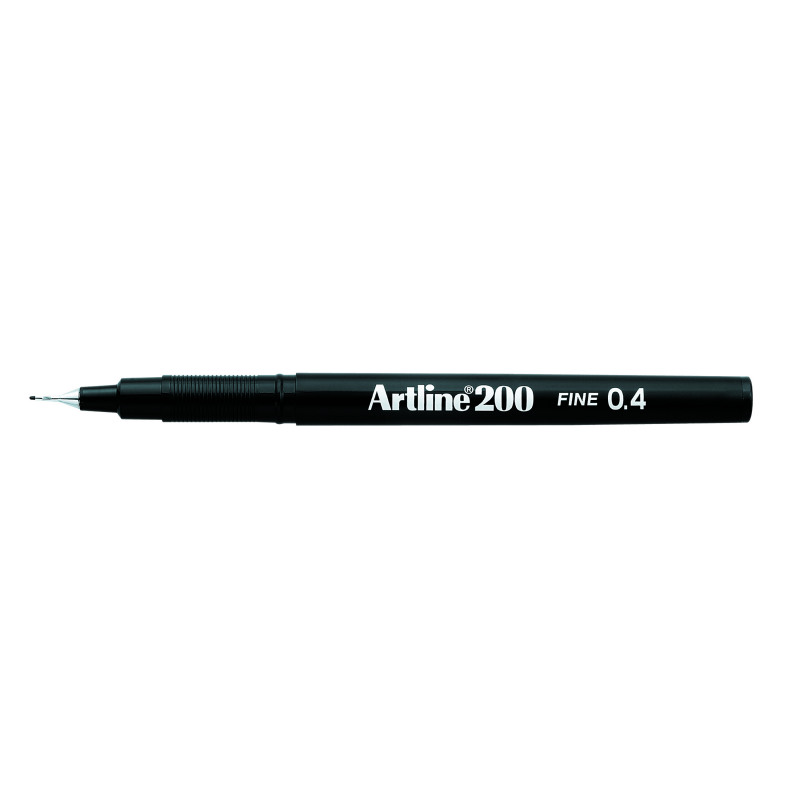 Artline+200+Fineliner+Pen+Fine+Black+%28Pack+of+12%29+A2001