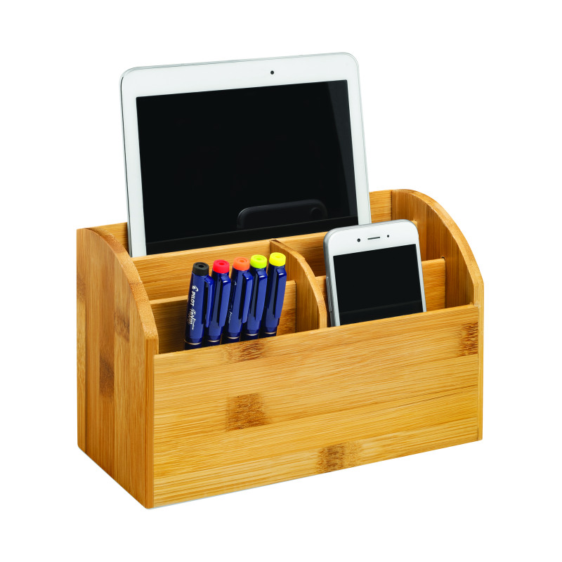 CEP+Silva+Bamboo+Desk+Tidy+Woodgrain+2240020301