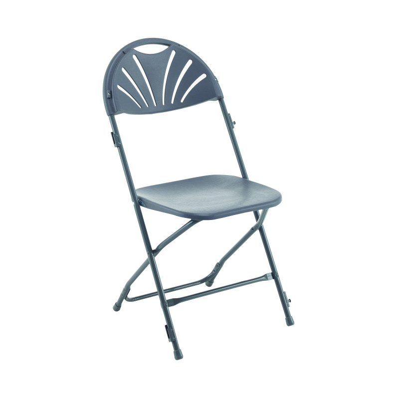 Titan+Folding+Chair+445x460x870mm+Charcoal+KF78657