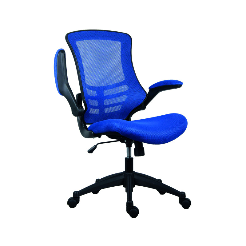 Jemini+Jaya+Mesh+Back+Chair+with+Folding+Arms+680x670x1070mm+Blue+KF77785