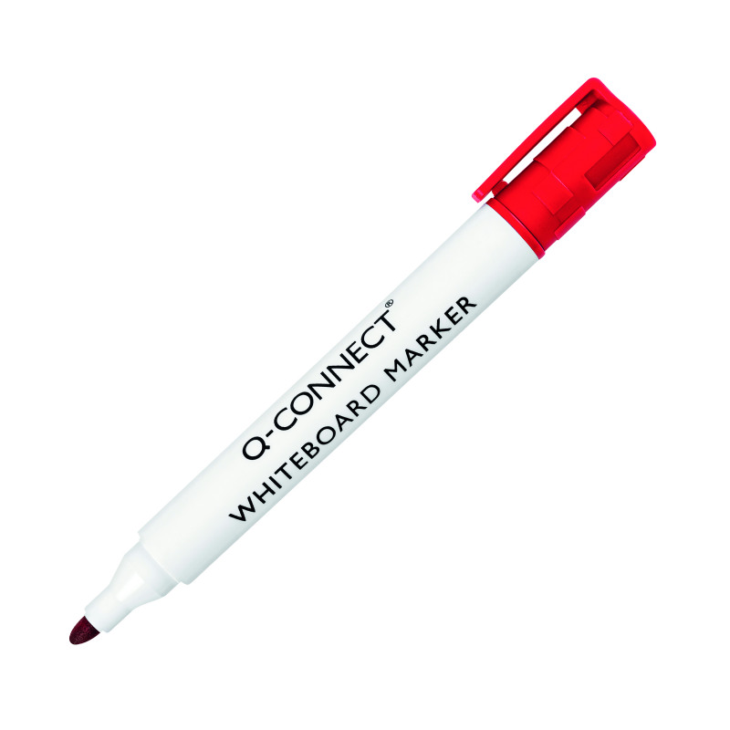 Q-Connect+Drywipe+Marker+Pen+Red+%2810+Pack%29+KF26037