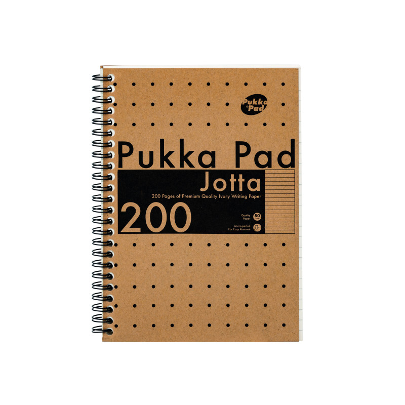 Pukka+Pad+Kraft+Jotta+Notebook+A5+%28Pack+of+3%29+9567-KRA
