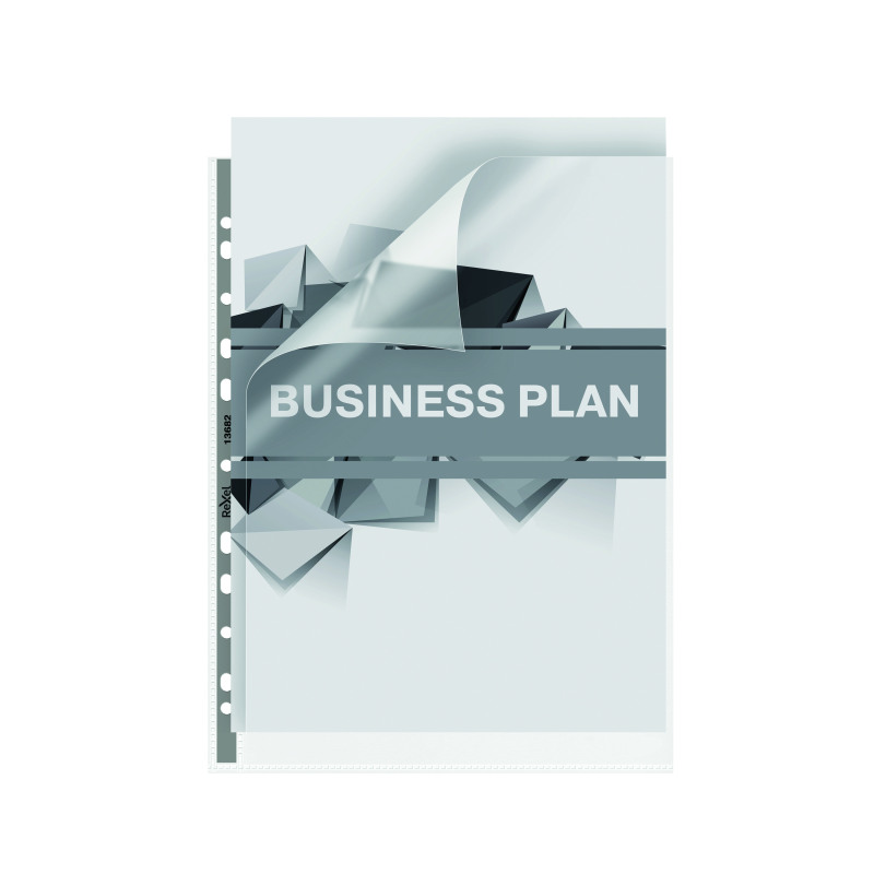 Rexel+Nyrex++Premium+Top+Side+Opening+Pocket+A4+Grey+Spine+Glass+Clear+%28Pack+of+25%29+13682