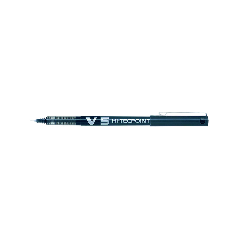 Pilot+V5+Hi-Tecpoint+Ultra+RollerballxFine+Black+%28Pack+of+12%29+BXV501
