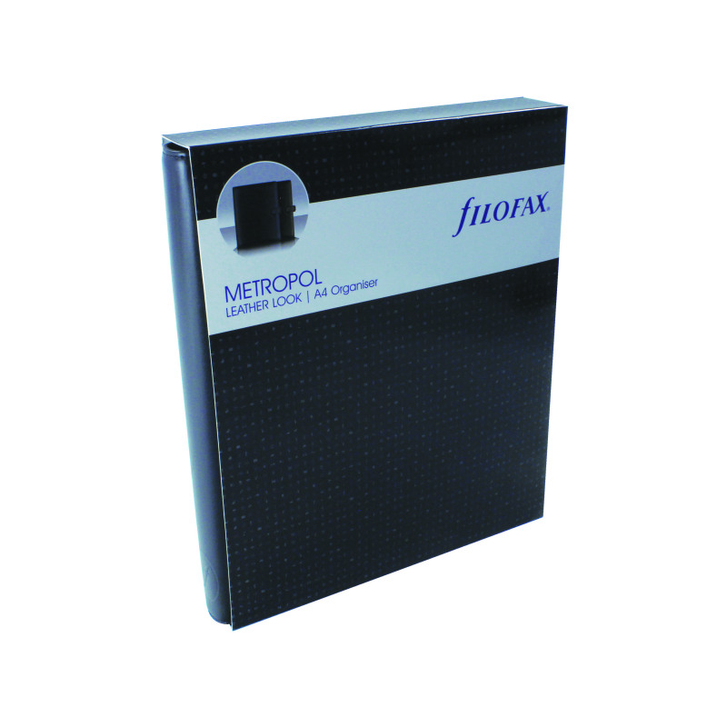 Filofax+Metropol+Organiser+A4+Black+026921