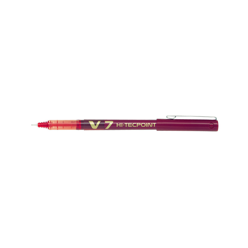 Pilot+V7+Hi-Tecpoint+Ultra+Rollerball+Pen+Fine+Red+%28Pack+of+12%29+V702