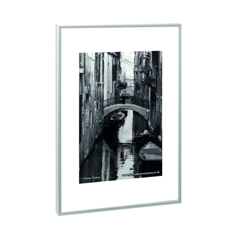 Hampton+Frames+Certificate+Frame+Brushed+Aluminium+A1+PAAFA1B