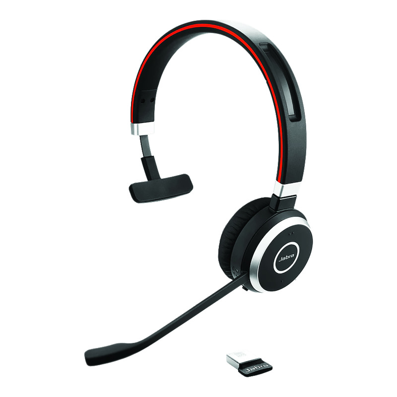 Jabra+Evolve+65+SE+MS+Monaural+Wireless+Headset+Link+380+USB-A+Bluetooth+Adapter+6593-833-309