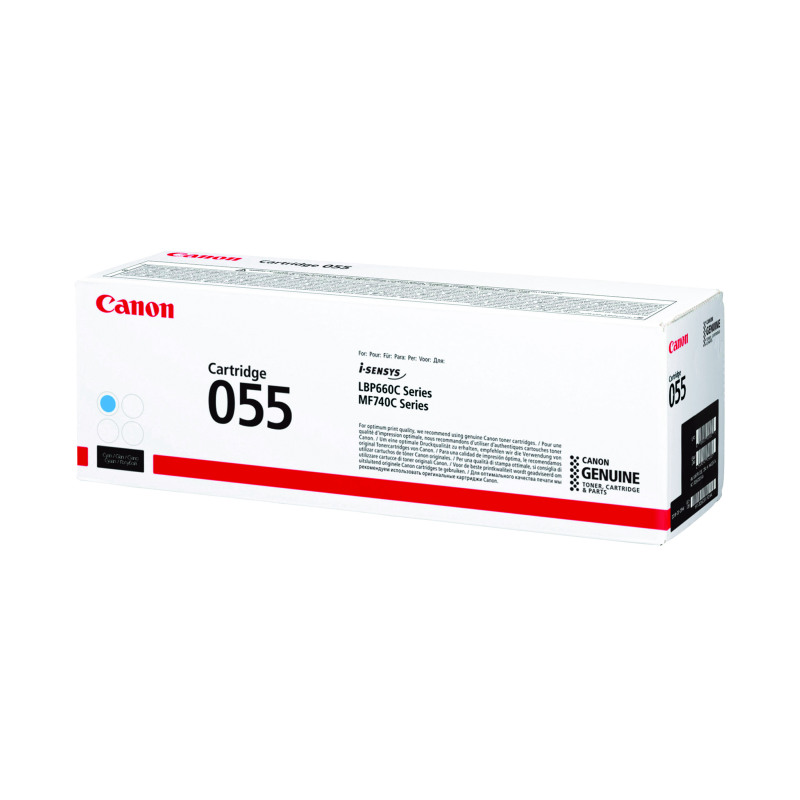 Canon+055C+Toner+Cartridge+Cyan+3015C002