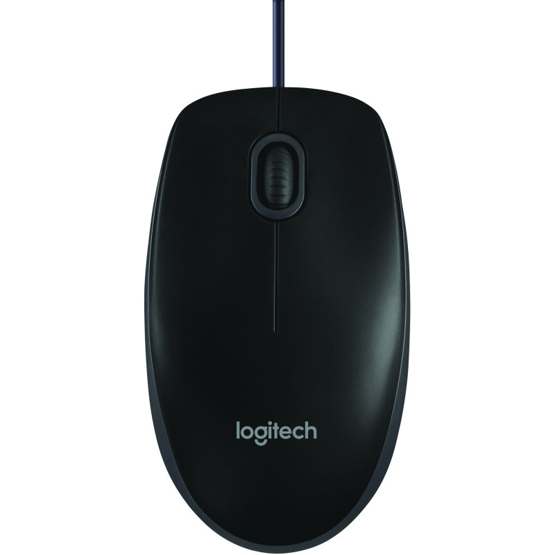 Logitech+B100+Optical+Mouse+USB+800dpi+Black+910-003357