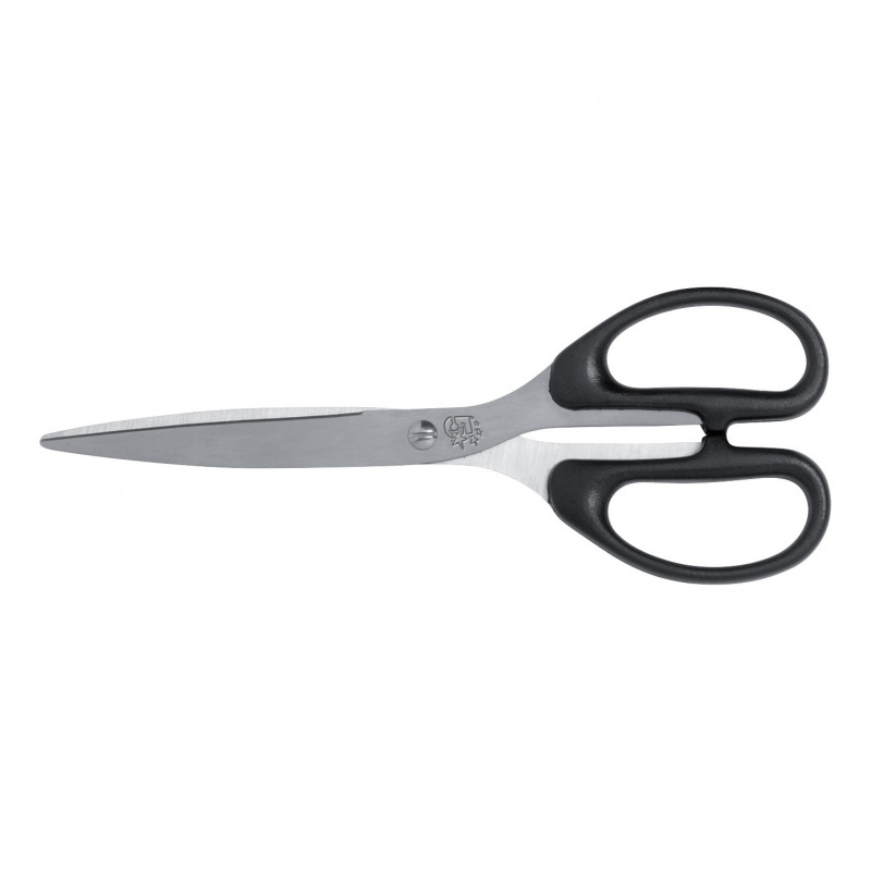 5+Star+Office+Scissors+207mm+ABS+Handles+Stainless+Steel+Blades+Black