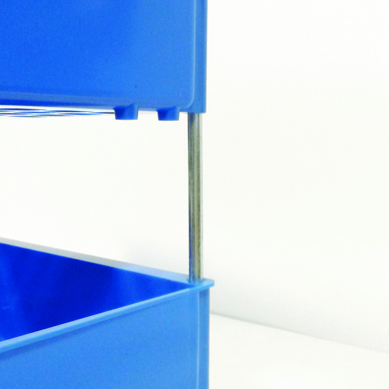 Initiative+Chrome+Plated+Letter+Tray+Risers+114mm+Set+of+4+%284+Pack%29