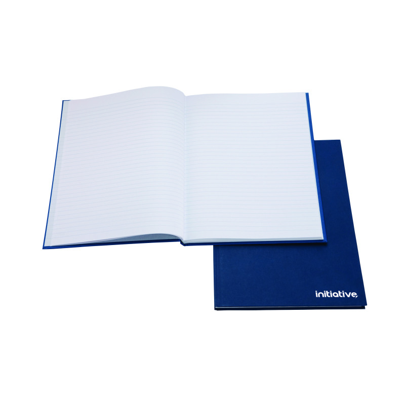 Initiative+Manuscript+Book+Feint+Ruled+192+Pages+A5+70gsm+Blue+%285+Pack%29