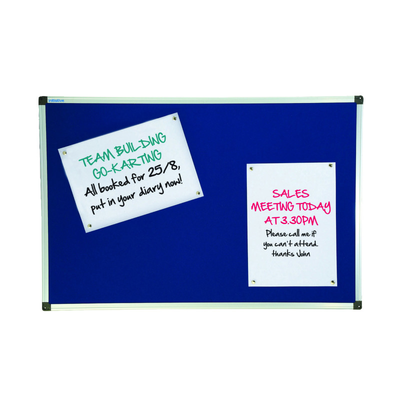 Initiative+Noticeboard+1200+x+900mm+4+x+3+Aluminium+Frame+Blue