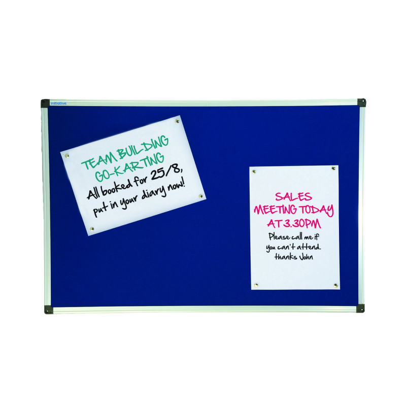 Initiative+Noticeboard+1800x1200mm+Aluminium+Frame+Blue