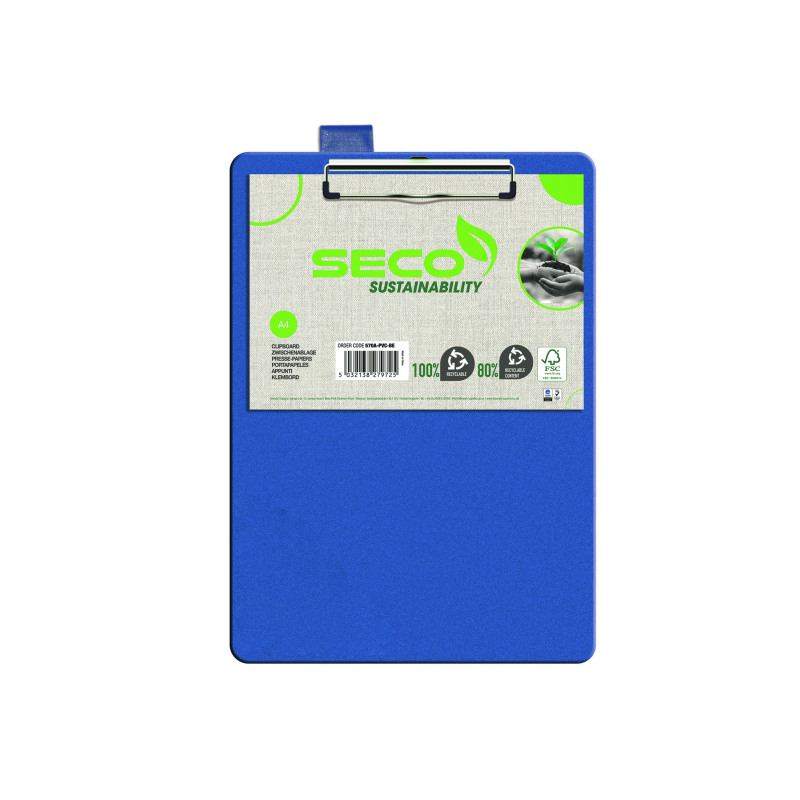 Seco+Clipboard+A4+Plus+PVC+Blue+570A-PVC-BU