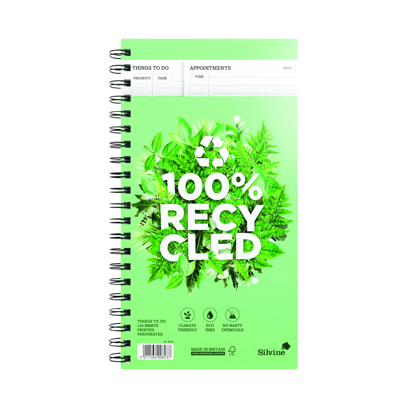 Silvine+Luxpad+Things+to+Do+Notebook+120+Pages+280x150mm+R106