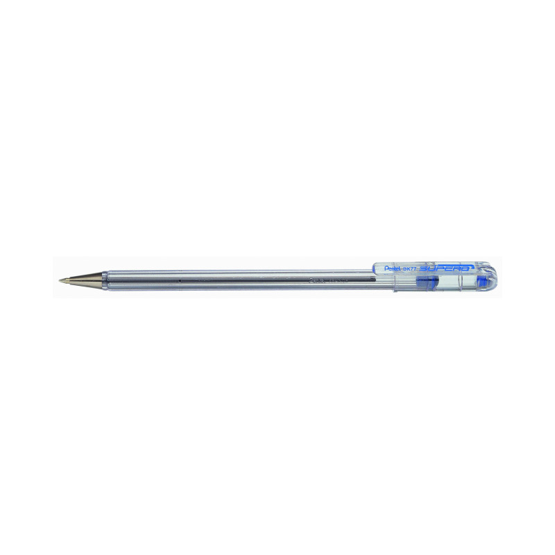 Pentel+Superb+Ballpoint+Pen+Fine+Blue+%28Pack+of+12%29+BK77-C
