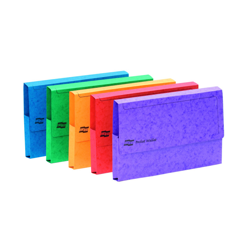 Exacompta+Europa+Pocket+Wallet+A3+Assorted+A+%28Pack+of+25%29+4780Z