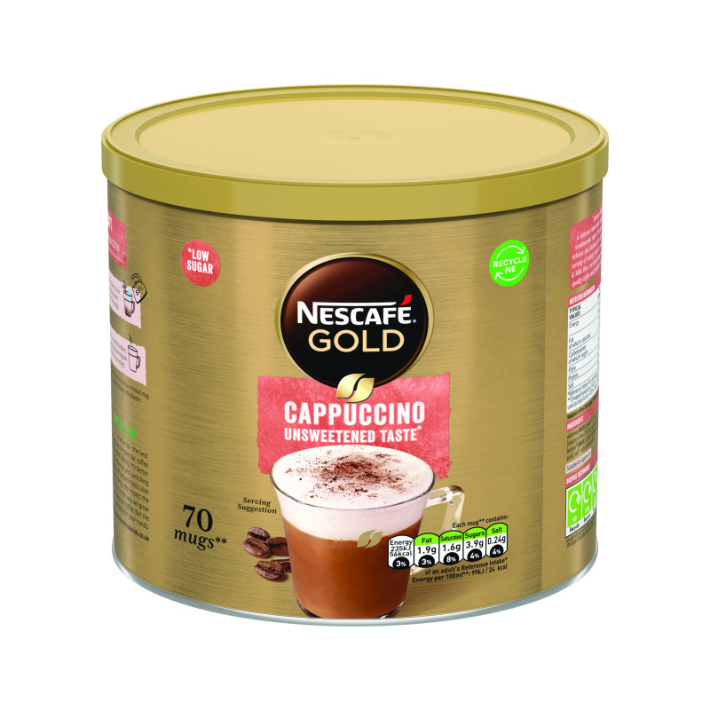 Nescafe+Gold+Cappuccino+Unsweetend+Taste+Instant+Coffee+1Kg+12405010