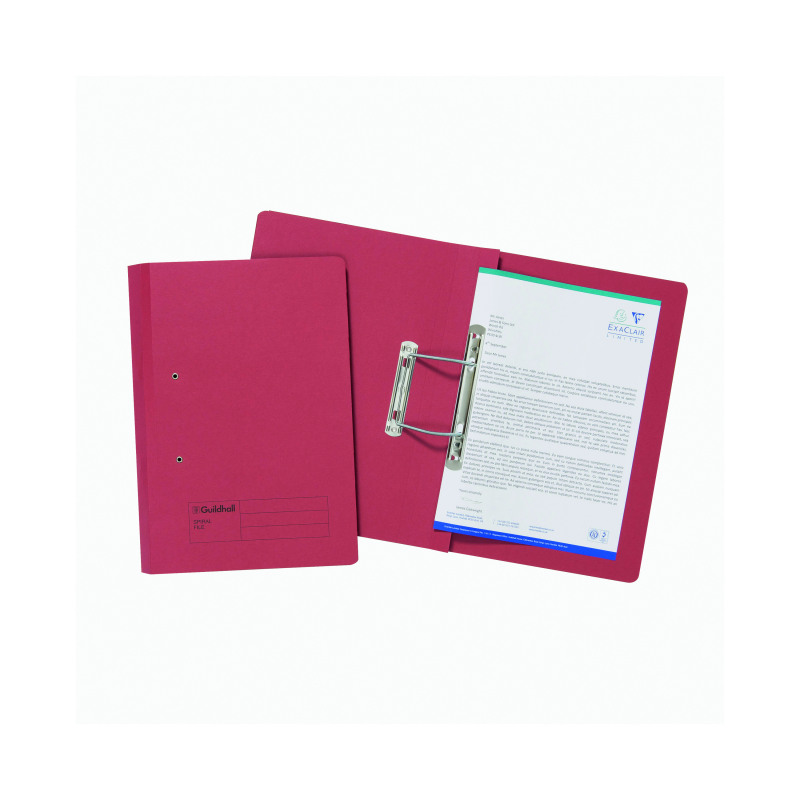Exacompta+Guildhall+Transfer+File+285gsm+Foolscap+Red+%28Pack+of+25%29+346-REDZ